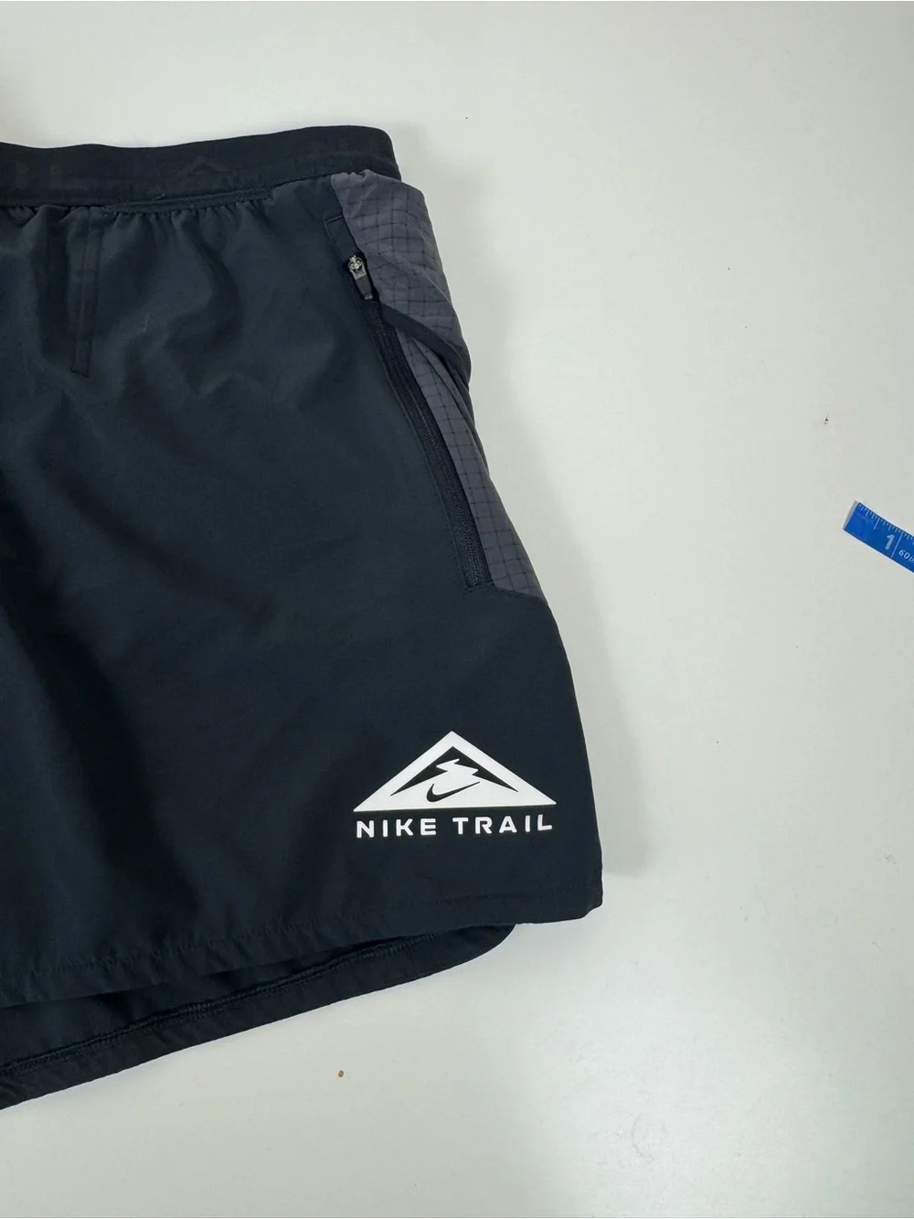 Nike Running Shorts Mens Size XLTrail Dri-Fit Brief Lined Black